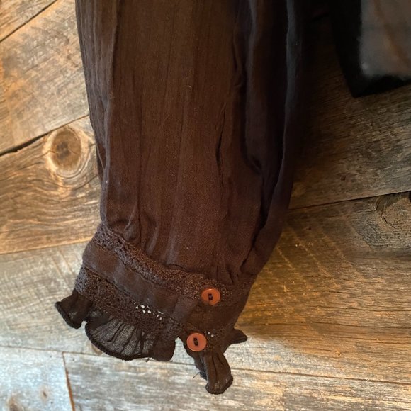 Free People Abigail Victorian Cotton Top S - Picture 12 of 12